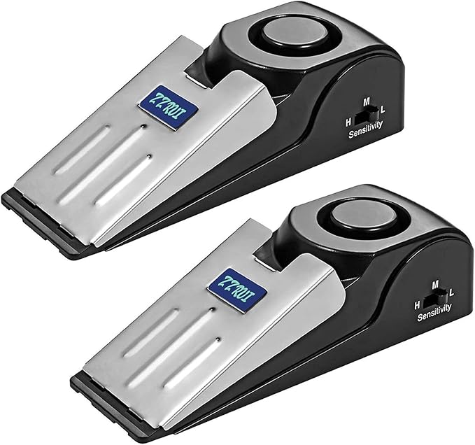 Electronic Burglar Alarm Intelligent Home Security Wedge Door Stop Alarm System Device Hotel Intruder Alert Detection